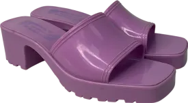 Bershka Purple Jelly Heeled Sandal In Lilac UK 6 EU 39 👠