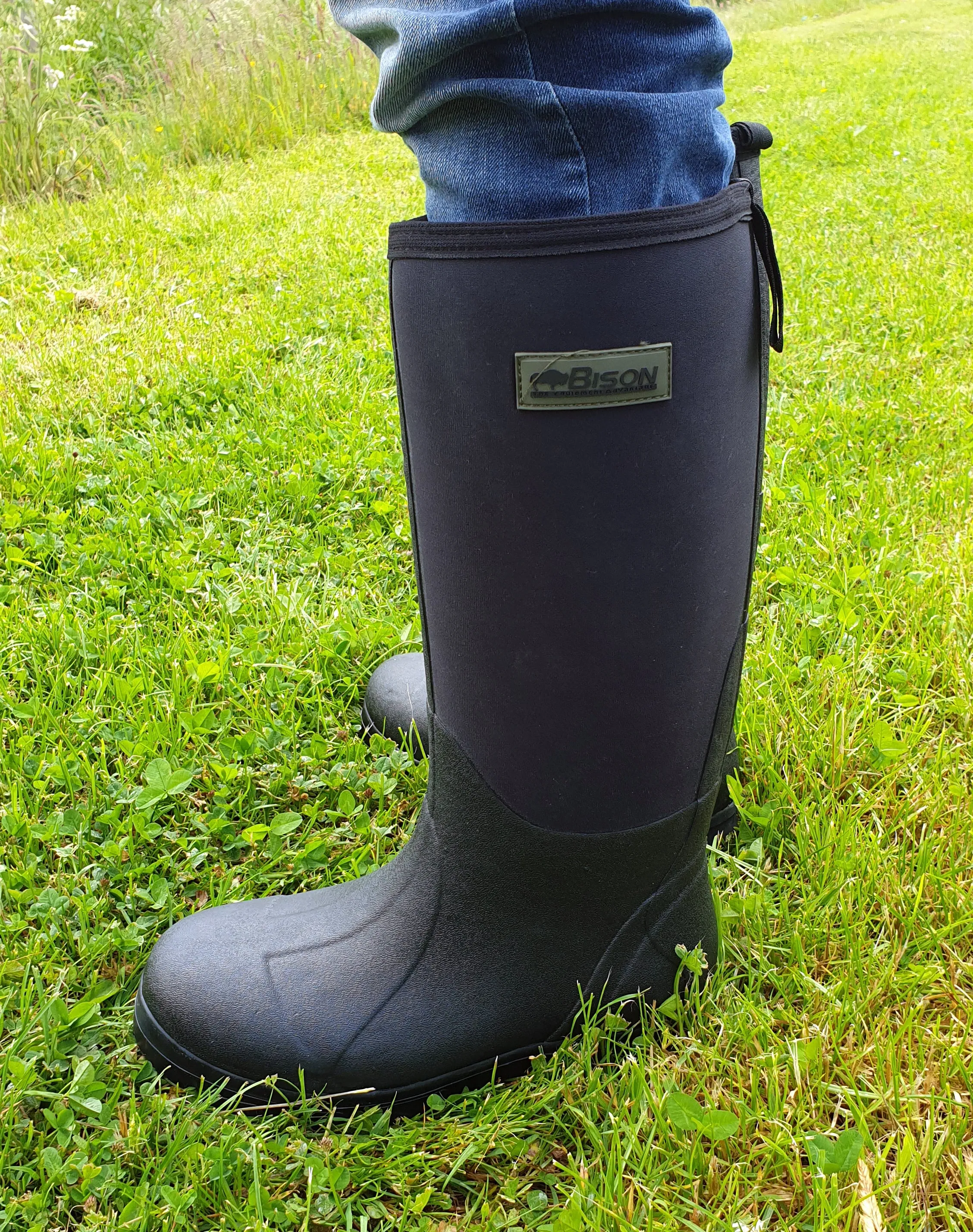 BISON NEOPRENE WELLINGTON MUCK BOOT BLACK
