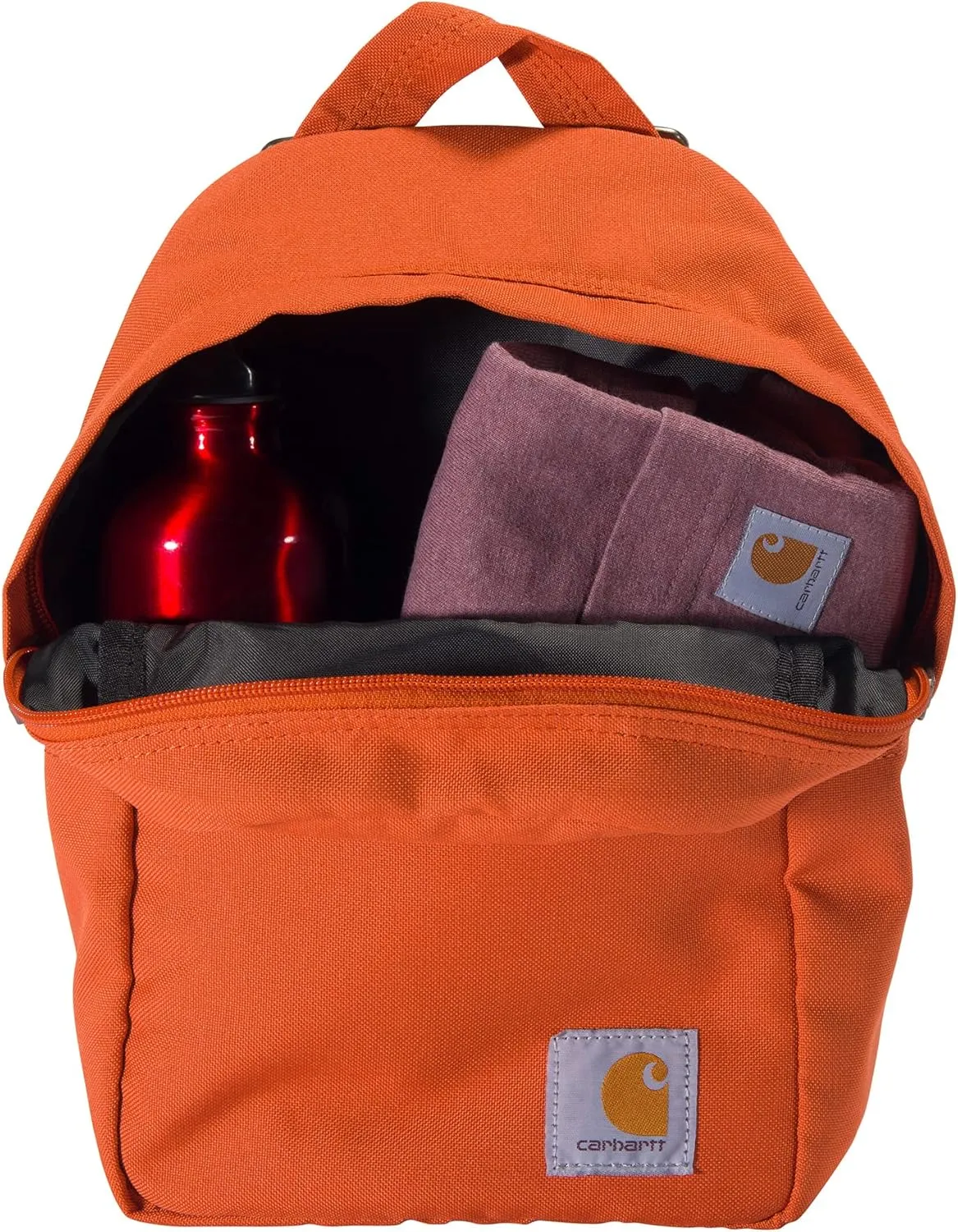 Carhartt Classic Mini Backpack, Water-Resistant Backpack with Adjustable Shoulder Straps, Sunstone