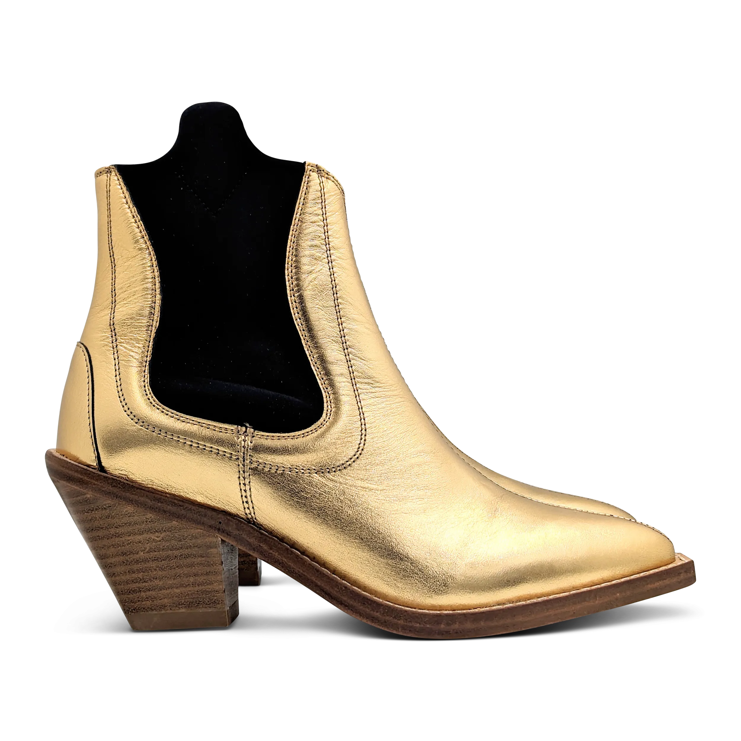 Chelsea Cowboy Boot in Gold