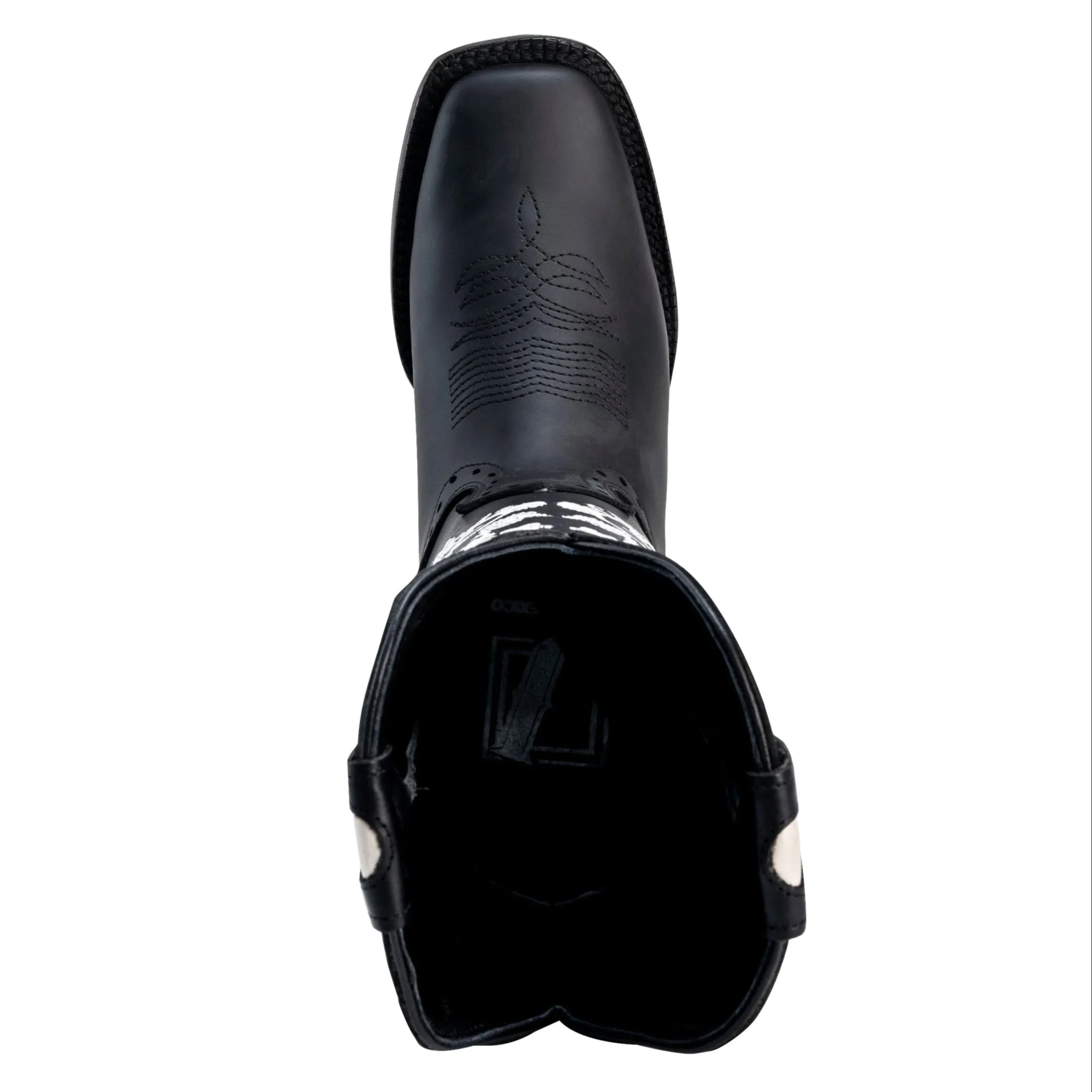 Combo 15-01 Black Premium Women's Cowboy Embroidered Boots: Square Toe Western Boot