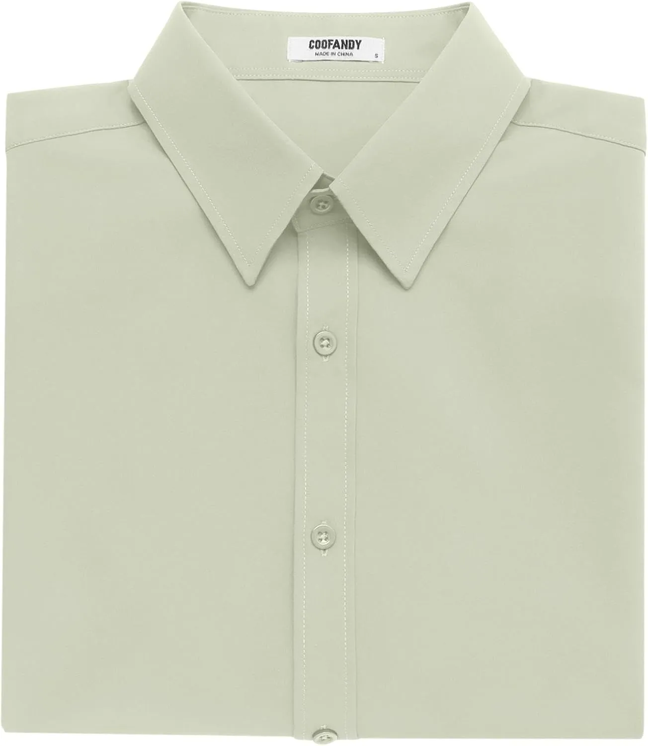 COOFANDY Men's Button Down Shirts Stain Shield Dress Shirts Short Sleeve Summer Business Casual Shirts
