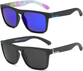DUBERY Classic Polarized Sunglasses for Men Women Retro 100% UV Protection Driving Sun Glasses D731