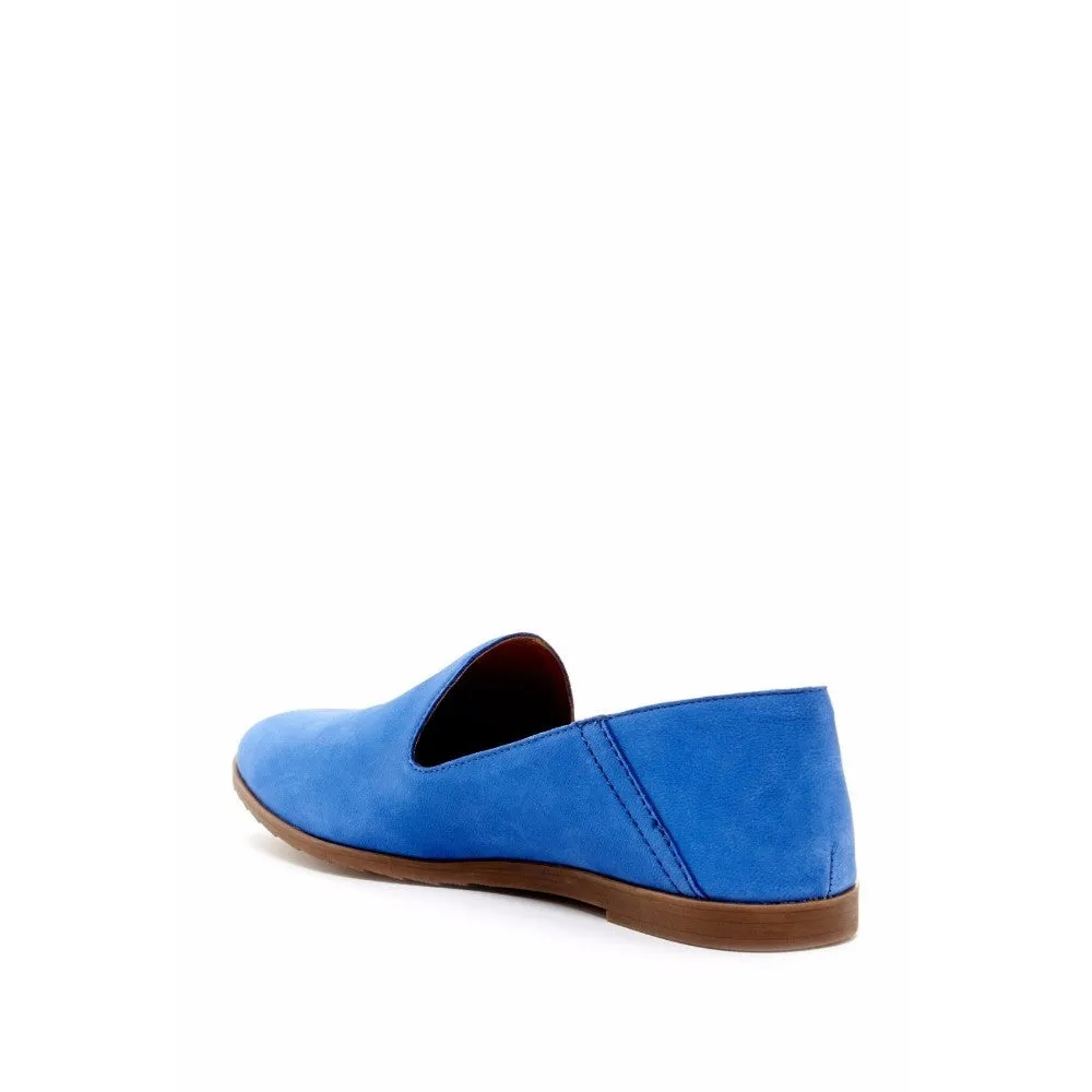 Franco Sarto Women's Freeze Indigo Blue Leather Loafer Flat