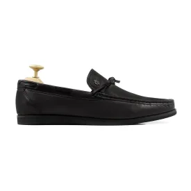 Frenzy - Men's Black Calf Leather Driver Shoe