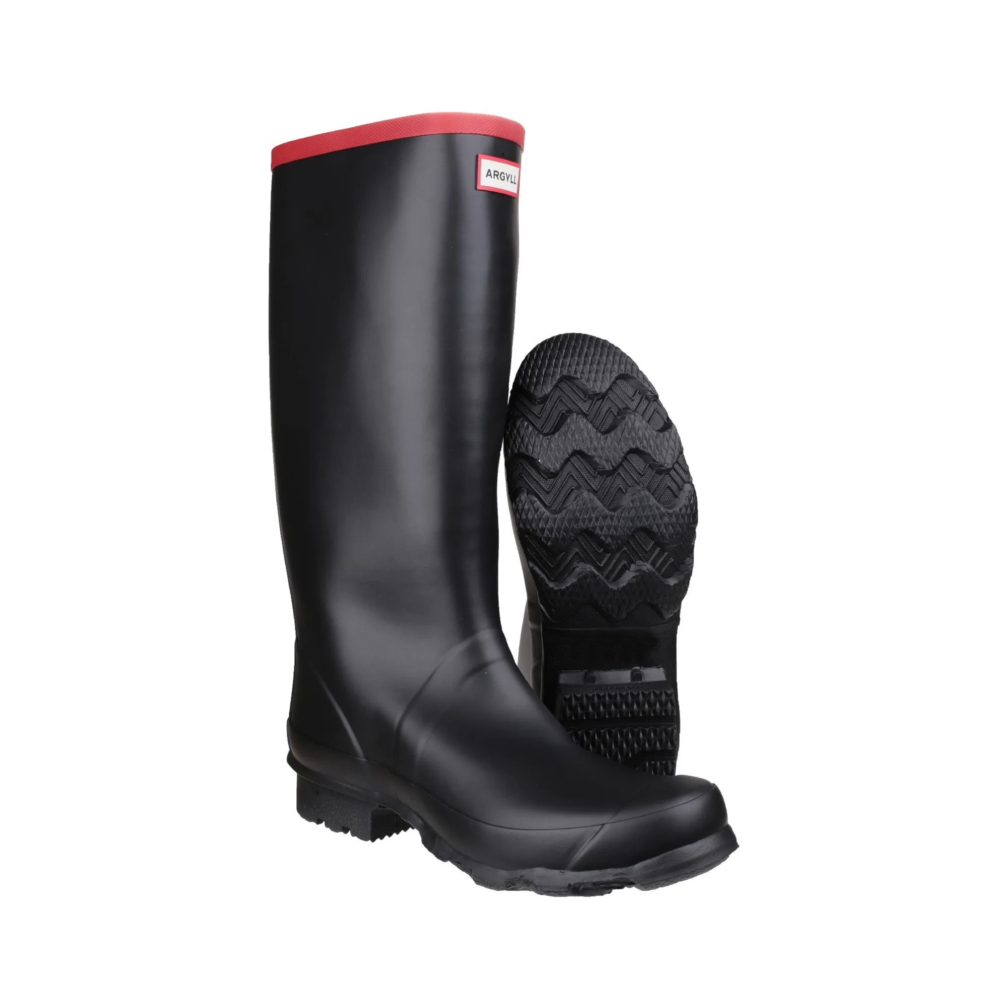 Hunter Argyll Full Knee Unisex Wellington - Black