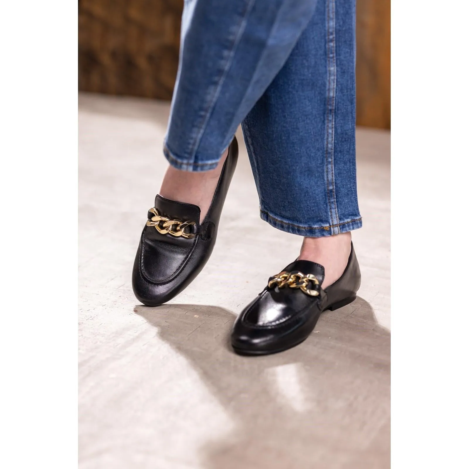 Hush Puppies Harper Chain Loafer Shoes