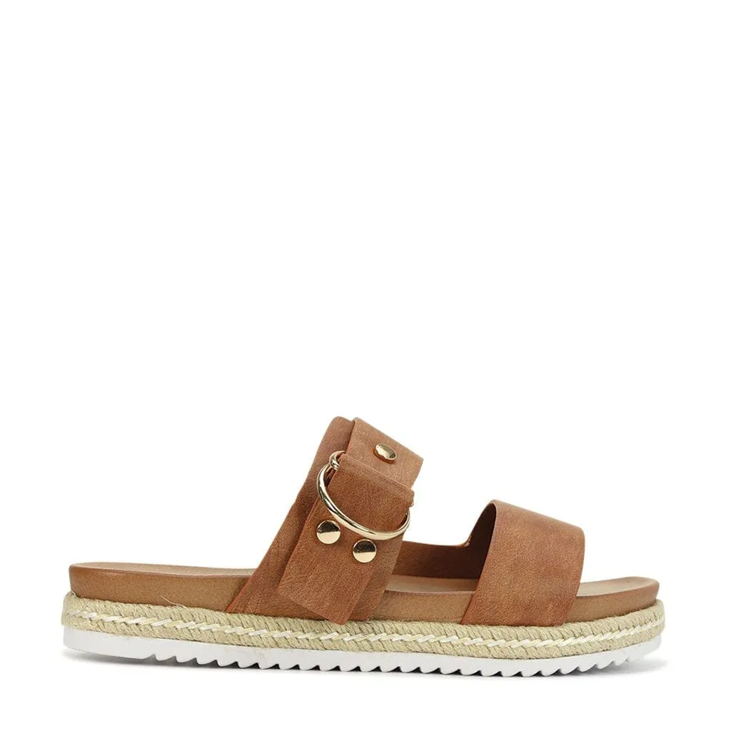 Los Cabos Women's Titan Slide Sandals- Bronze