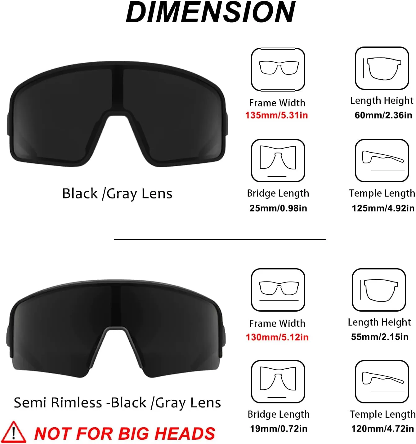 MAXJULI Polarized Sunglasses for Men Women, Windproof Outdoor Sports Cycling Running UV400 Protection Sun Glasses 8121