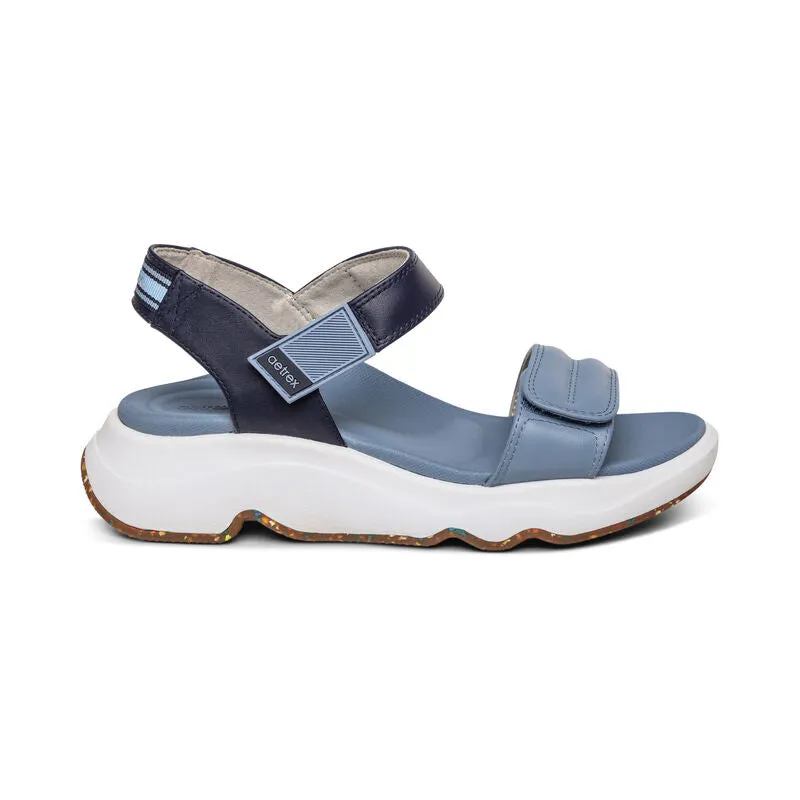 Whit Strappy Sport Sandal in Blue