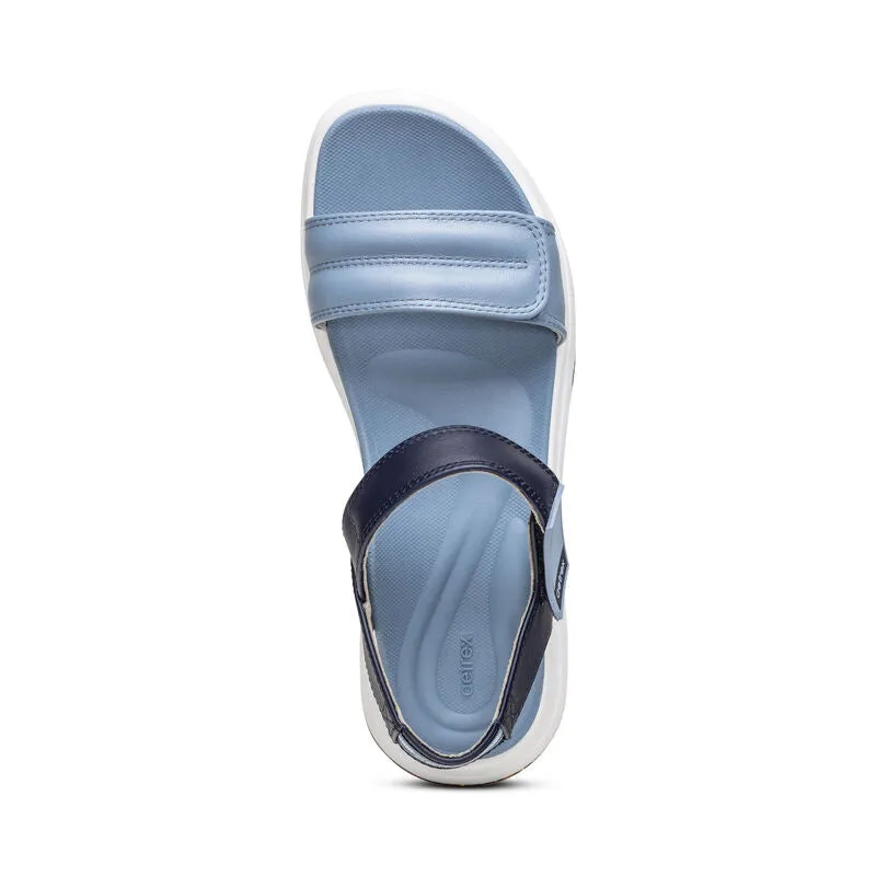 Whit Strappy Sport Sandal in Blue