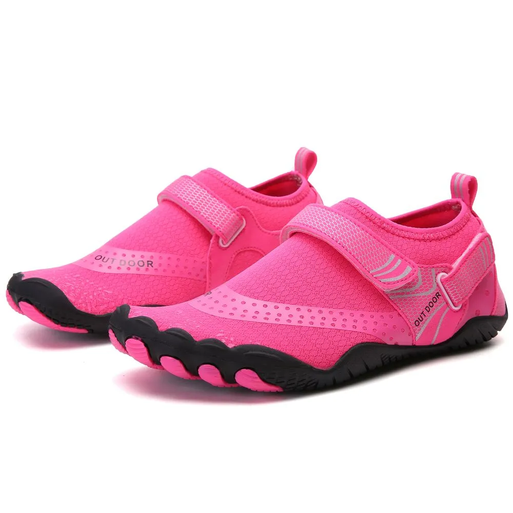 Women’s Water Shoes Barefoot Quick Dry Aqua Sports - Pink Size EU37 = US4