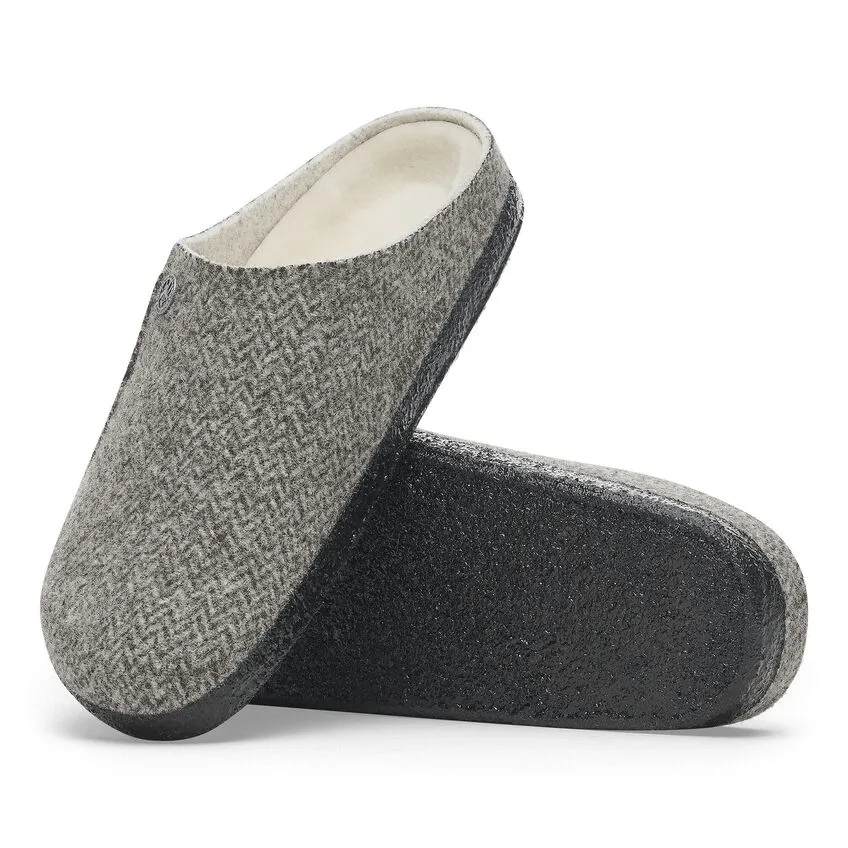 Zermatt Shearling | Wool | Herringbone Gray