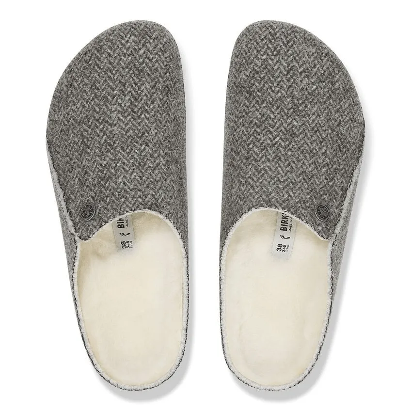 Zermatt Shearling | Wool | Herringbone Gray